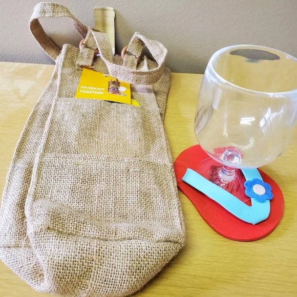 4 Piece Beach Wrap Coverup * Scarf * Wine Bag * Towel Clips - Picture 12 of 12